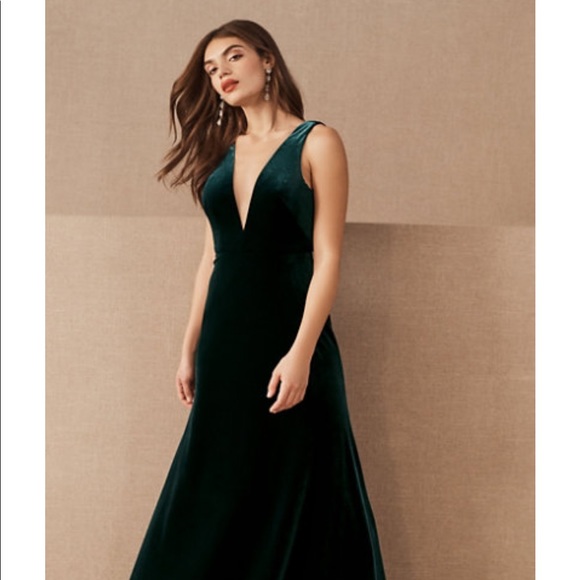 Jenny Yoo Velvet Maxi Dress - Picture 5 of 7